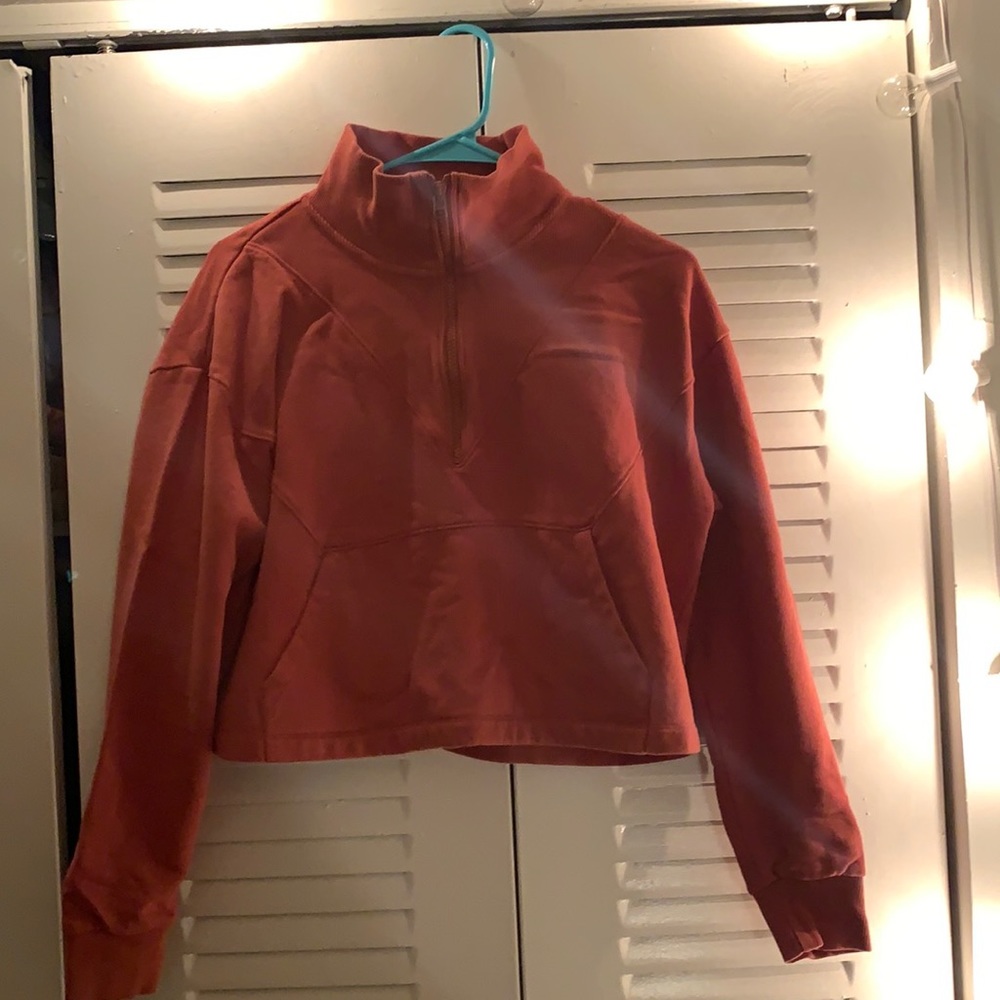 Outdoor Voices 1/2 Zip in Russet OBO